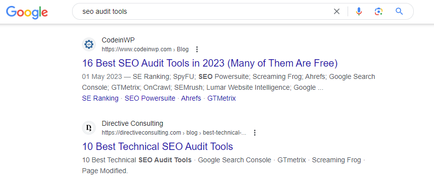 alat audit seo serp